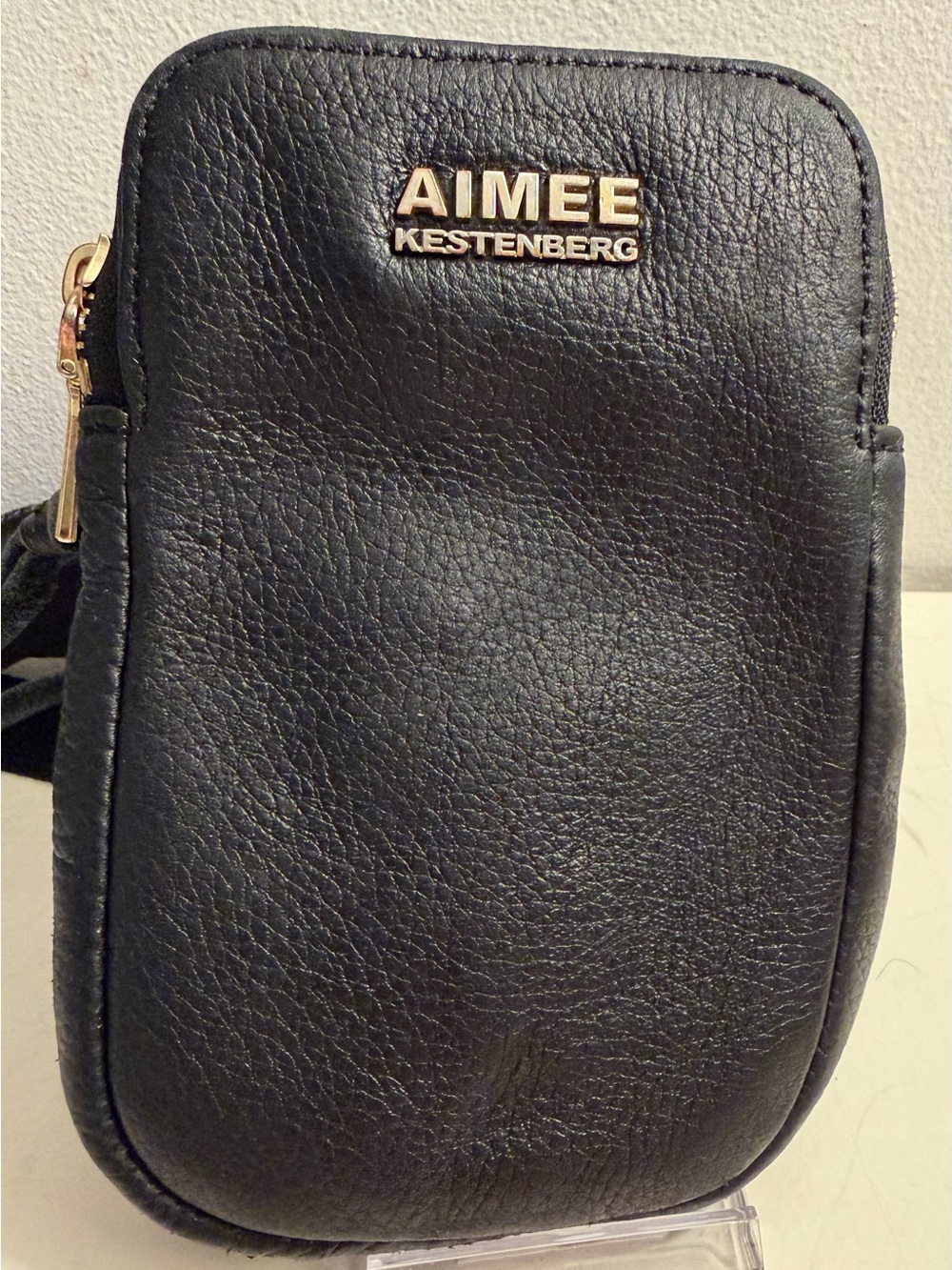 Amy Kestenberg leather crossbody wallet/phone/credit card purse.